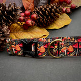 Fall Fungi Dog Collar - Autumn Equinox Collection 2023