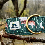 Autumn 2025 Moonlit Wolves Dog Collar, Wolves Dog Collar, Canadian Dog Collar