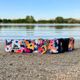 Summer 2025 Painted Florals Dog Collar, Summer Floral Dog Collar, Water Resistant Floral Dog Collar