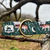 Autumn 2025 Moonlit Wolves Dog Collar, Wolves Dog Collar, Canadian Dog Collar
