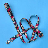 Summer Jewel Tone Floral Dog Collar, LakeLife Summer 2024, Teal Floral Dog Collar