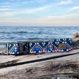 Mountain Top Mosaic: Lake Life Dog Collar, Water Resistant Dog Collar, Outdoor Adventure Dog Collar