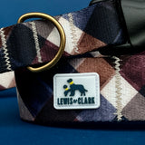 Winter 2026 Winter Dog Collar Ashford Plaid, Plaid Winter Dog Collar
