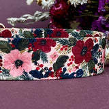 Winter 2026 Floral Dog Collar, Winter Dog Collar, Winterberry Bloom