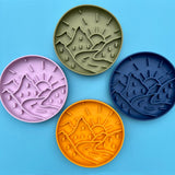Silicone Lick Mat or Silicone Slow Feeder - Mountain Lick Mat