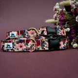 Winter 2026 Floral Dog Collar, Winter Dog Collar, Winterberry Bloom