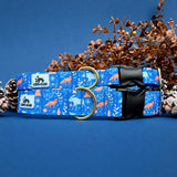 Christmas 2026 Winter Dog Collar Scandinavian Woodland