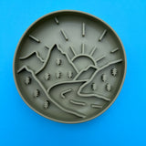 Silicone Lick Mat or Silicone Slow Feeder - Mountain Lick Mat