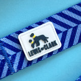Spring 2026 Dog Collar, Blue Herringbone Dog Collar, Blue Dog Collar