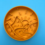 Silicone Lick Mat or Silicone Slow Feeder - Mountain Lick Mat