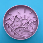 Silicone Lick Mat or Silicone Slow Feeder - Mountain Lick Mat