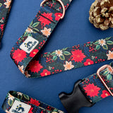 Christmas 2025 TUNDRA Collection - Frosted Florals, Winter Floral Dog Collar