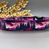 Mountain Dusk dog collar, Autumn 2024 Mountain Dog Collar, Purple Mountains