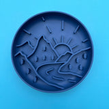 Silicone Lick Mat or Silicone Slow Feeder - Mountain Lick Mat