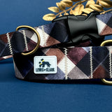 Winter 2026 Winter Dog Collar Ashford Plaid, Plaid Winter Dog Collar
