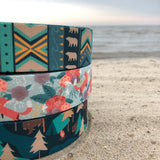 Fox in the Meadow - Fox Camping Dog Collar, Lake Life Water Resistant Dog Collar