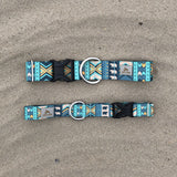 Brave Bear - Geometric Tribal Camping Dog Collar, Lake Life Water Resistant Dog Collar