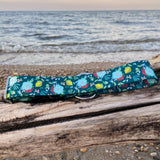 Lemon Drop Floral: Lake Life Dog Collar, Water Resistant Dog Collar, Outdoor Adventure Dog Collar